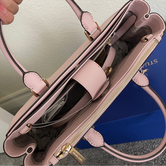 Michael Kors Kellen Medium Saffiano Leather Satchel - Picture 6 of 8